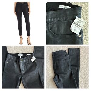 NWT Frame Black Coated Le Skinny de Jeanne